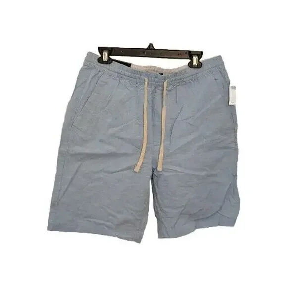 Banana Republic New Men's Deck Shorts Size M Slim Light Blue - Picture 1 of 8